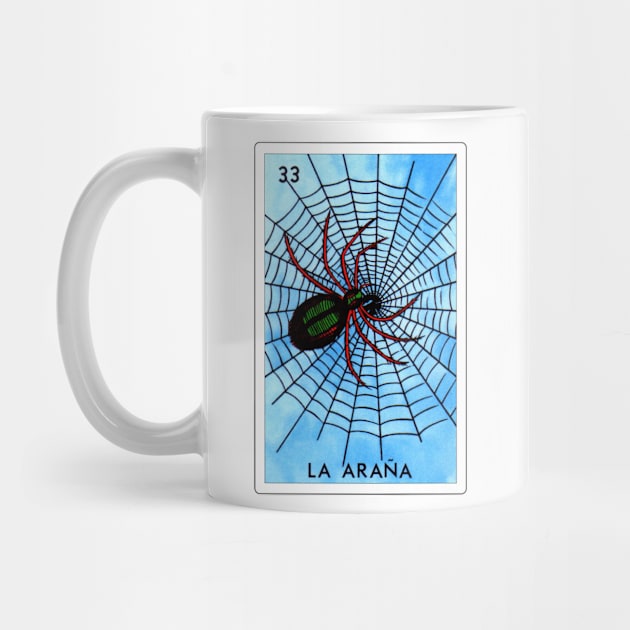 Loteria Mexicana Art - Loteria Mexicana Design - La Arana Gift - Regalo La Arana by HispanicStore